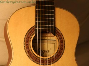 Ortega-r121 1/4 Kindergitarre Schallloch